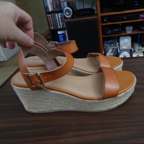 Torrid Espadrille Platform Wedge Sandal Pre Owned Sz 13ww - Picture 1 of 7
